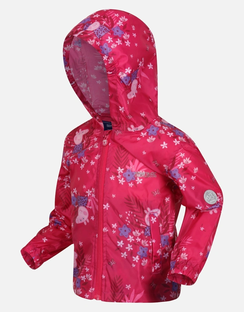 Childrens/Kids Peppa Pig Packaway Waterproof Jacket