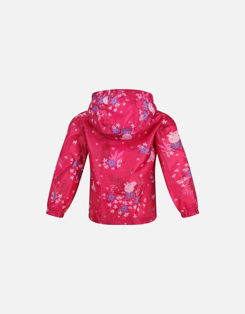 Childrens/Kids Peppa Pig Packaway Waterproof Jacket