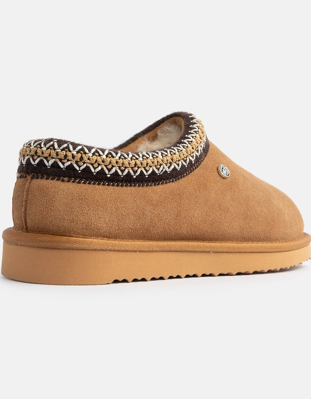 BELLA Womens Full Slippers Chestnut