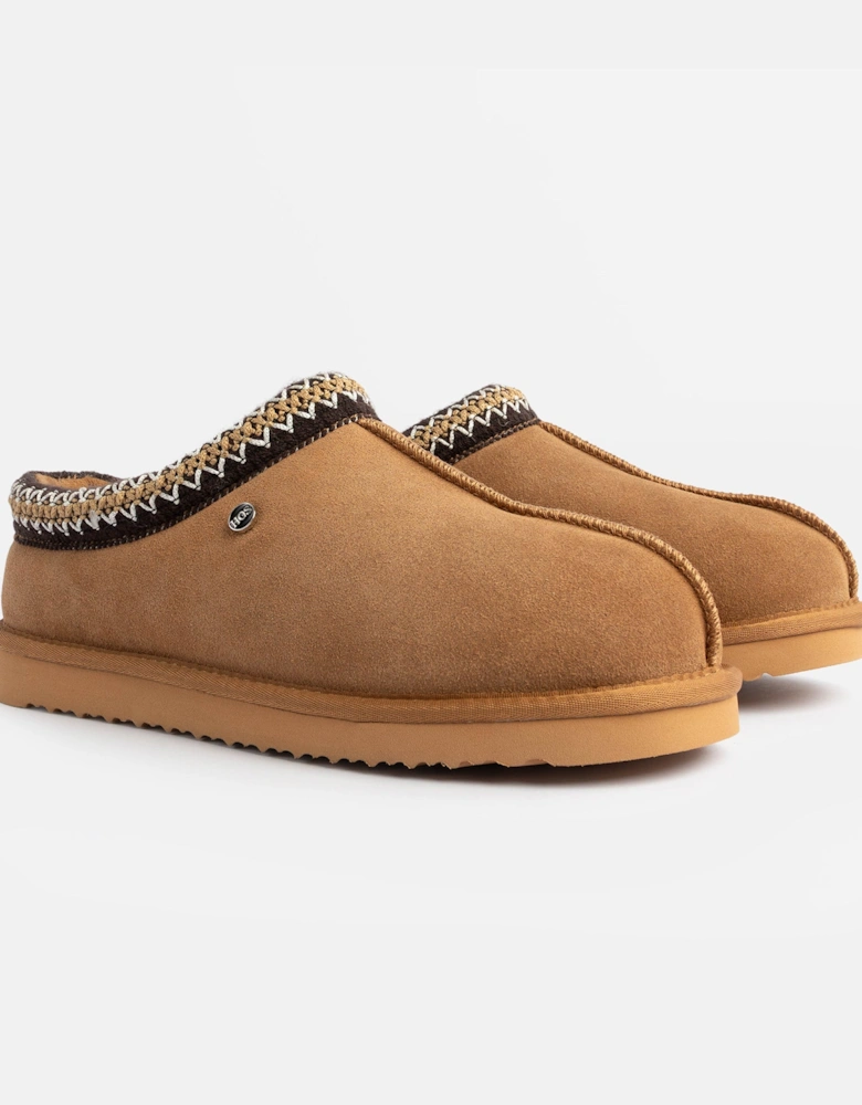 BELLA Womens Full Slippers Chestnut