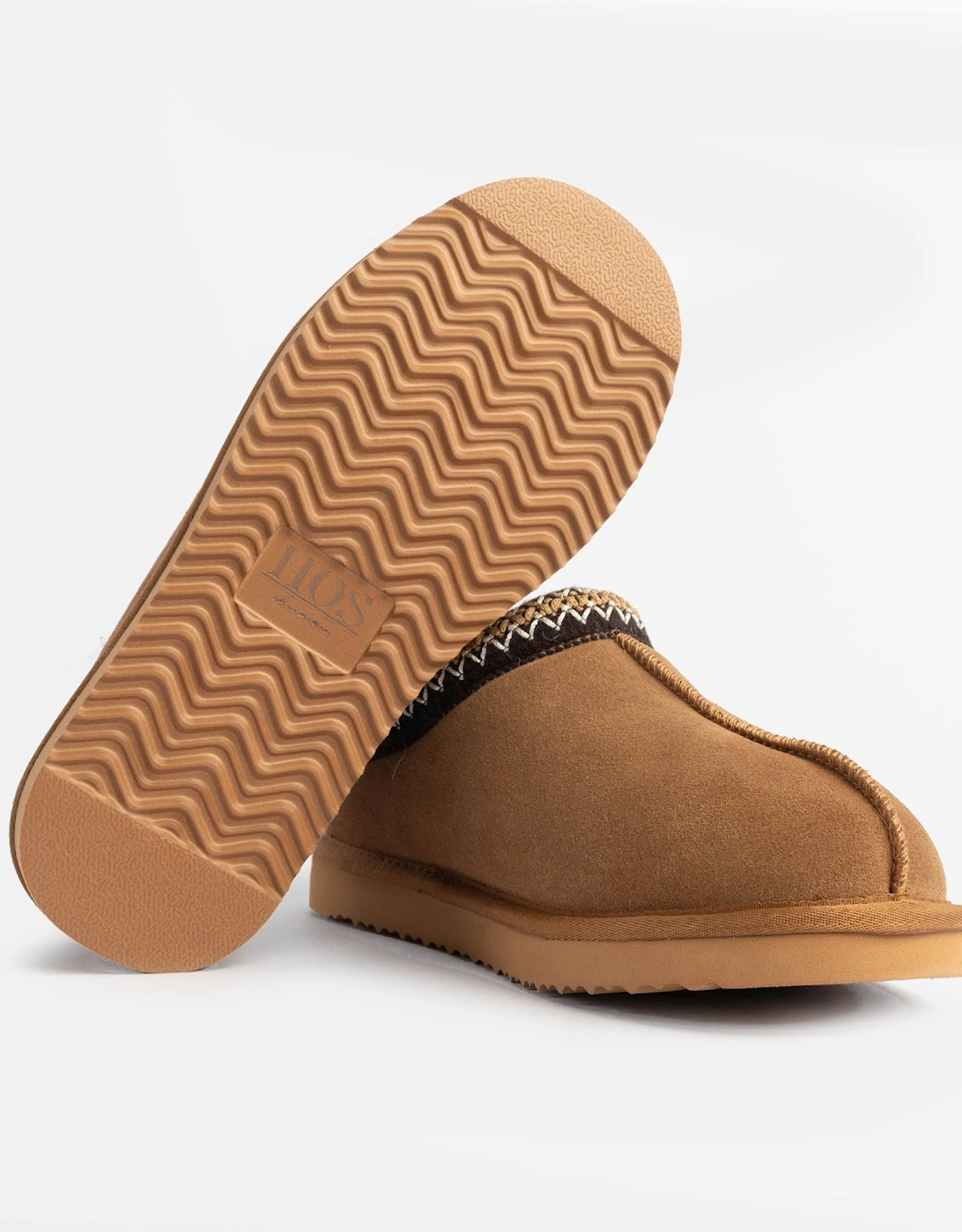 BELLA Womens Full Slippers Chestnut