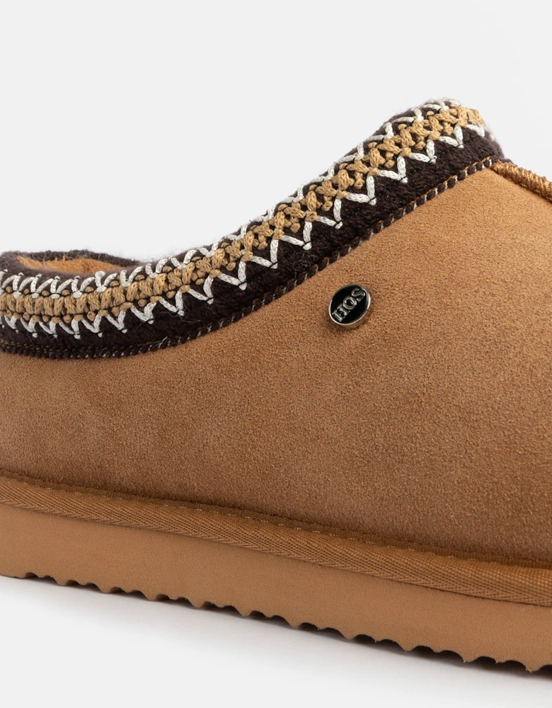 BELLA Womens Full Slippers Chestnut