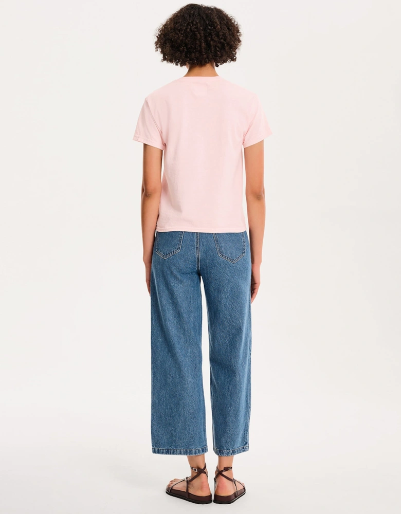 Rose Baby Tee in Pink