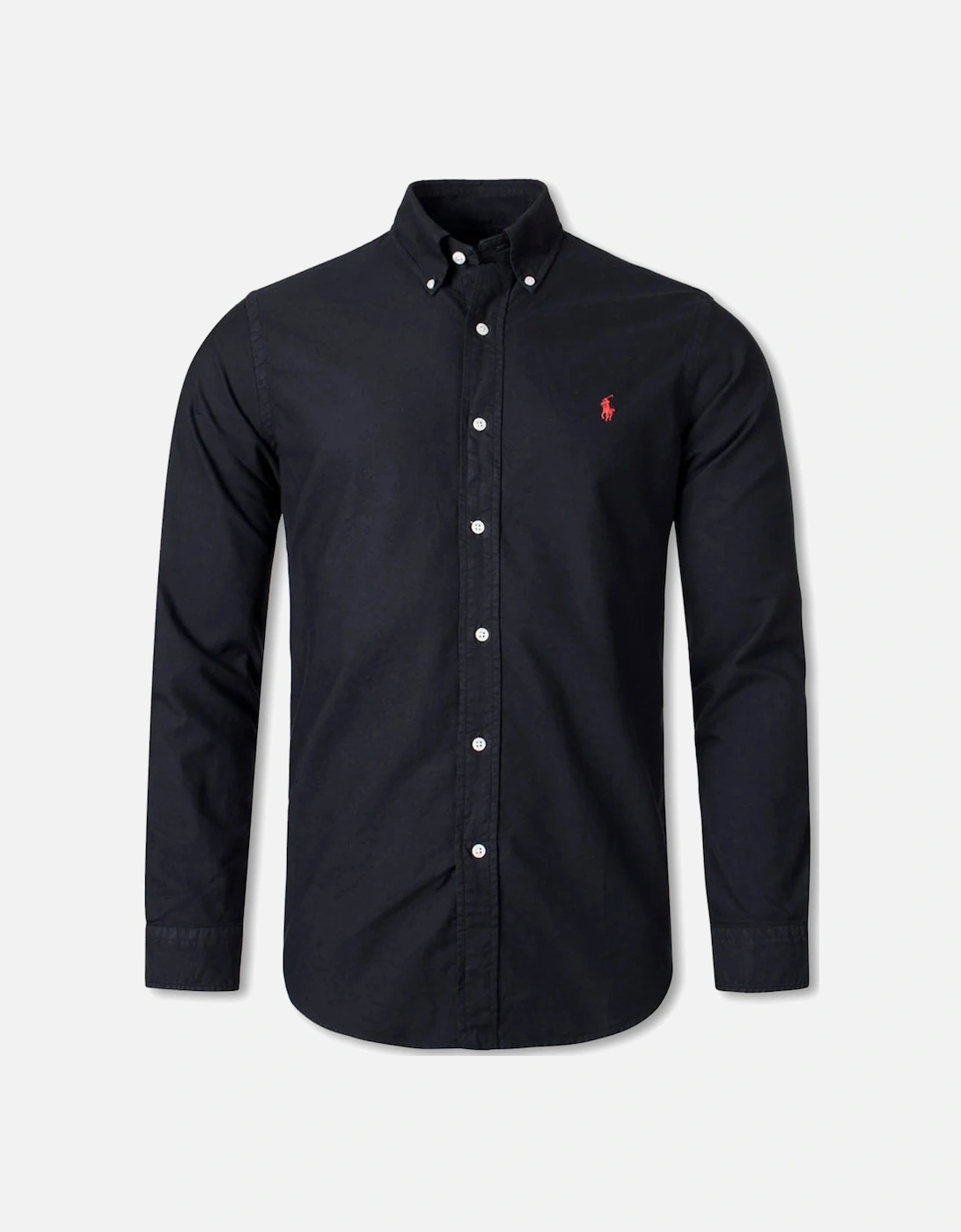 Men's Black Oxford Long Sleeve Shirt, 4 of 3