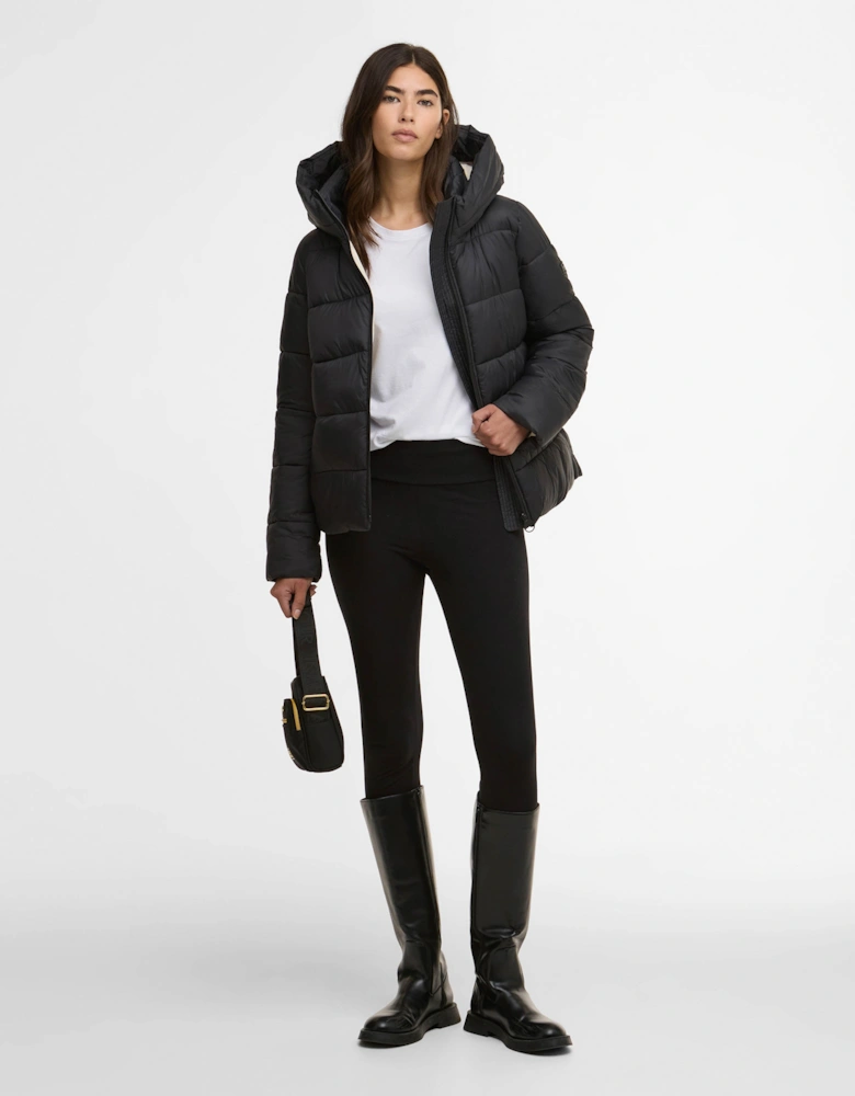 Olivios Womens Puffer Jacket - Black