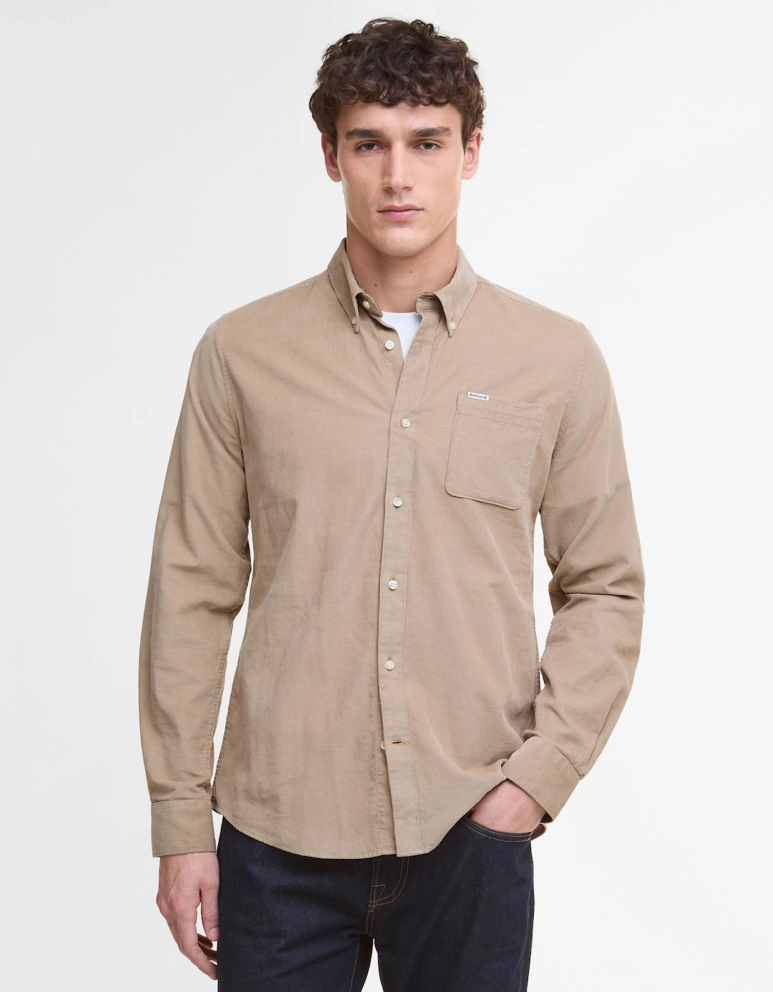 Ramsey Tailored Mens Shirt - Washed Stone, 6 of 5