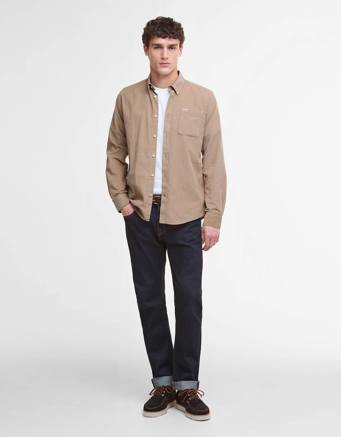 Ramsey Tailored Mens Shirt - Washed Stone