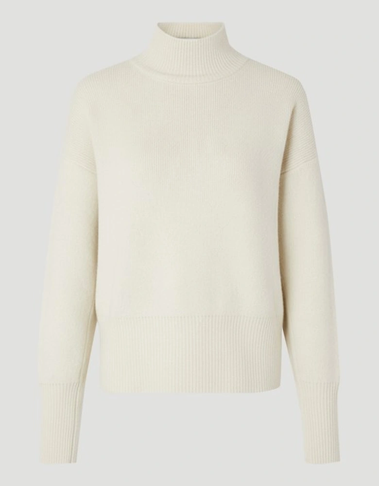 Plus Size Wool Blend Cosy Funnel Neck Jumper