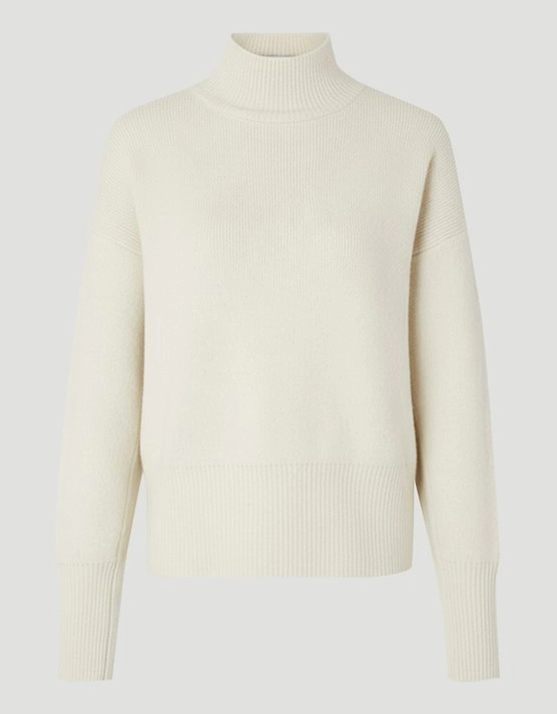 Plus Size Wool Blend Cosy Funnel Neck Jumper