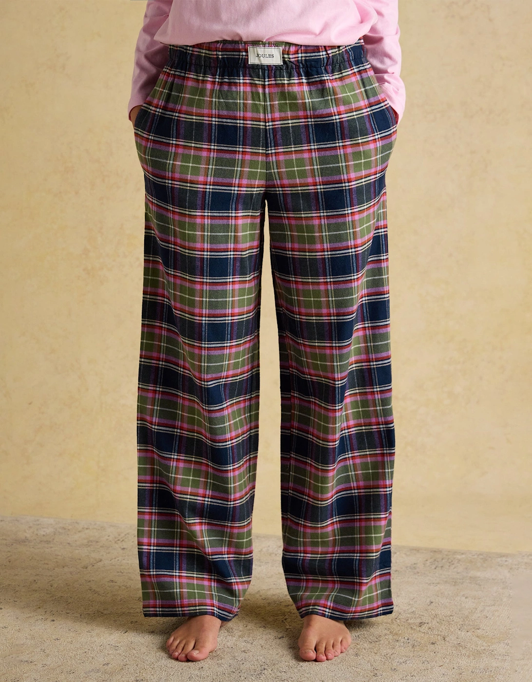 STELLA Womens Pyjama Bottoms Navy/Khaki