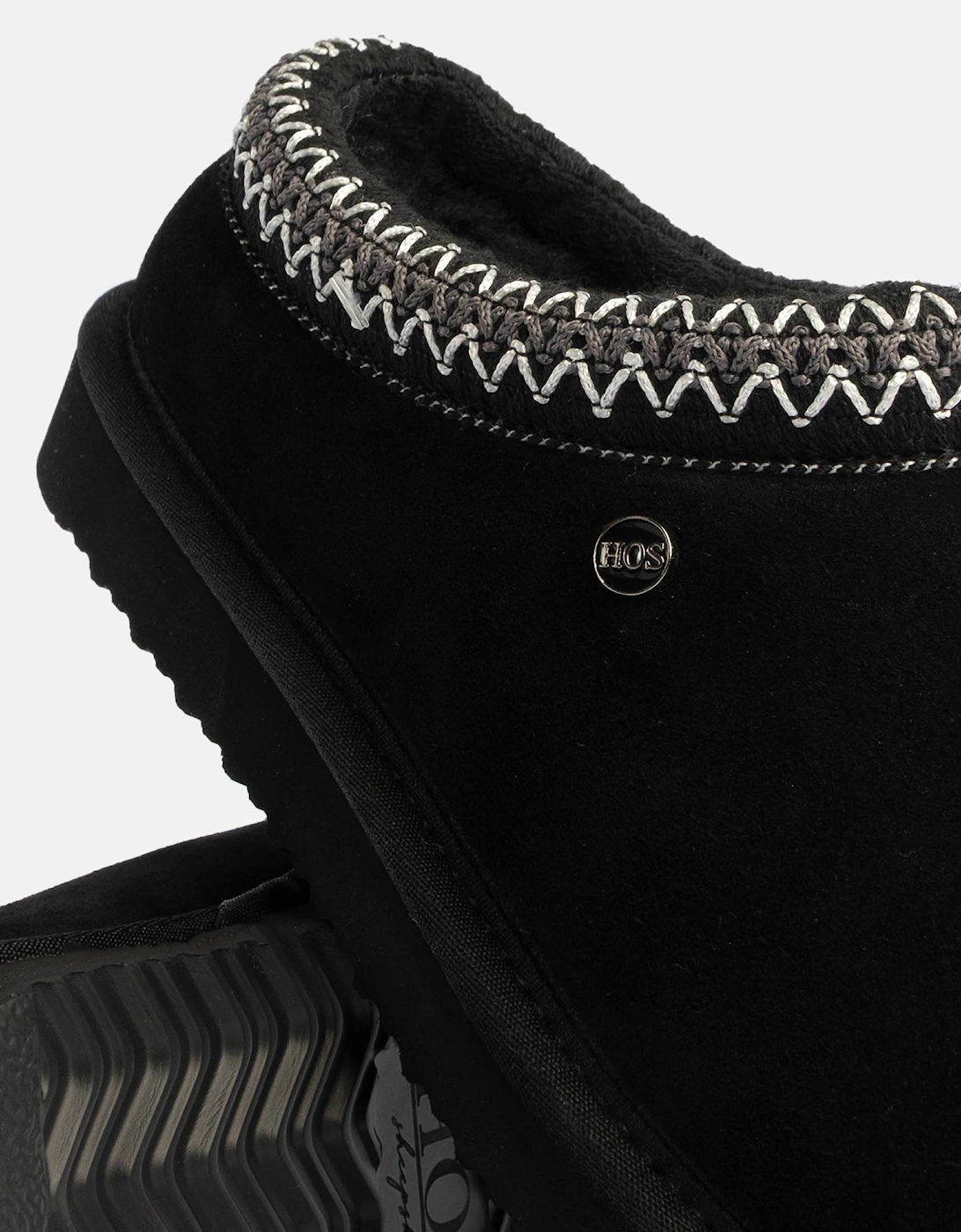 BELLA Womens Full Slippers Black