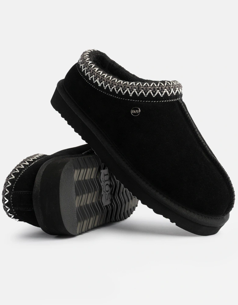 BELLA Womens Full Slippers Black