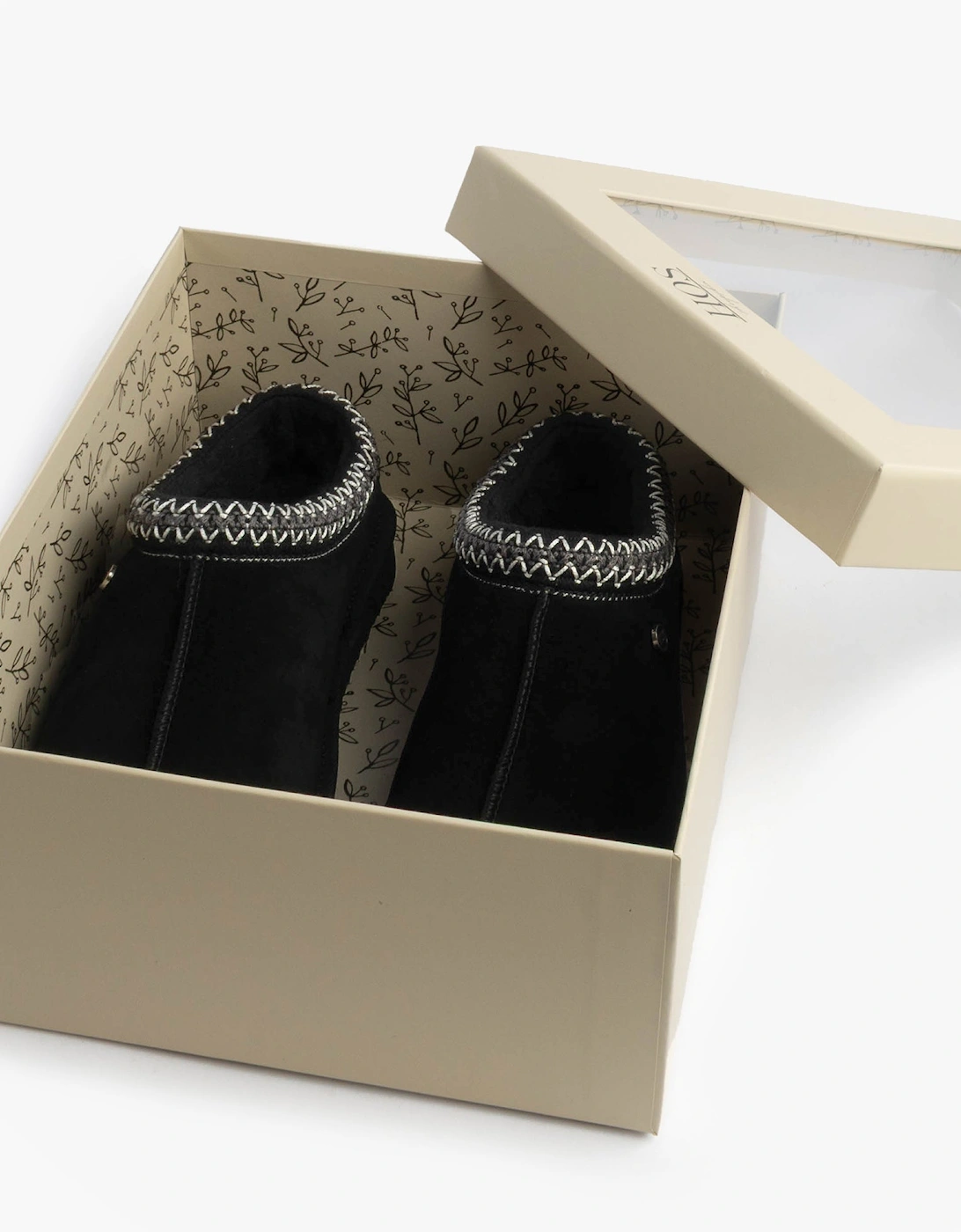 BELLA Womens Full Slippers Black