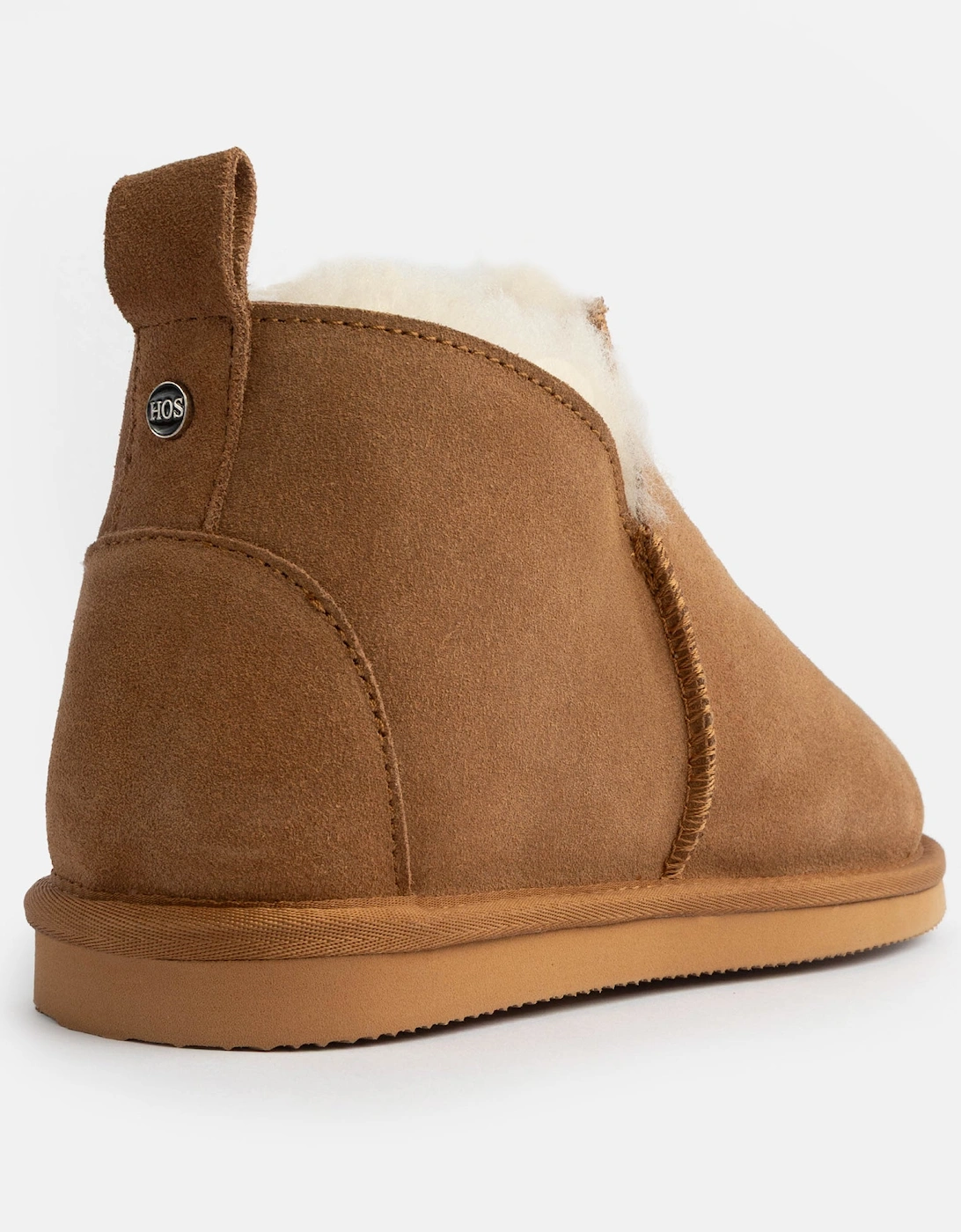 TIA Womens Boot Slippers Chestnut