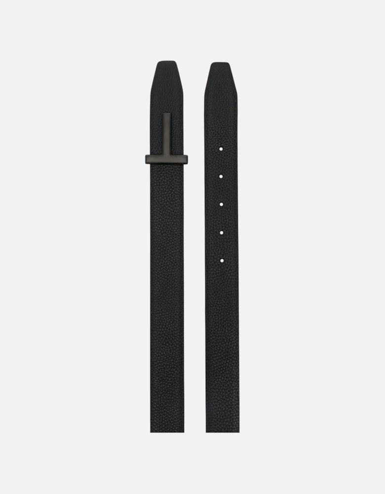 30MM REVERSIBLE BLACK  T BELT