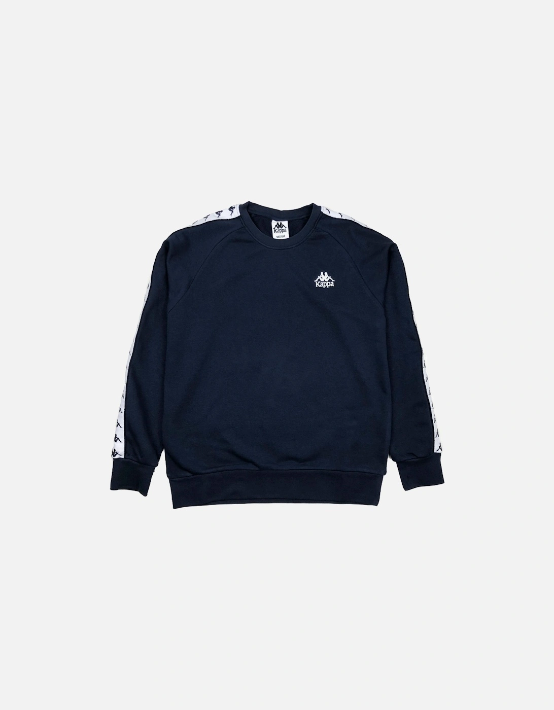 Men's Kappa Banda Lynch Sweatshirt Blue Dk-White - Size: LARGE