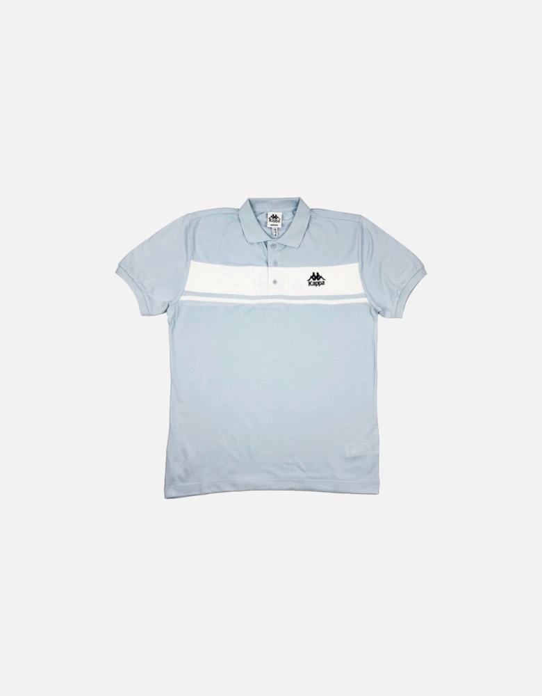 Authentic Urwen Chest Panel Polo Shirt Sky Blue