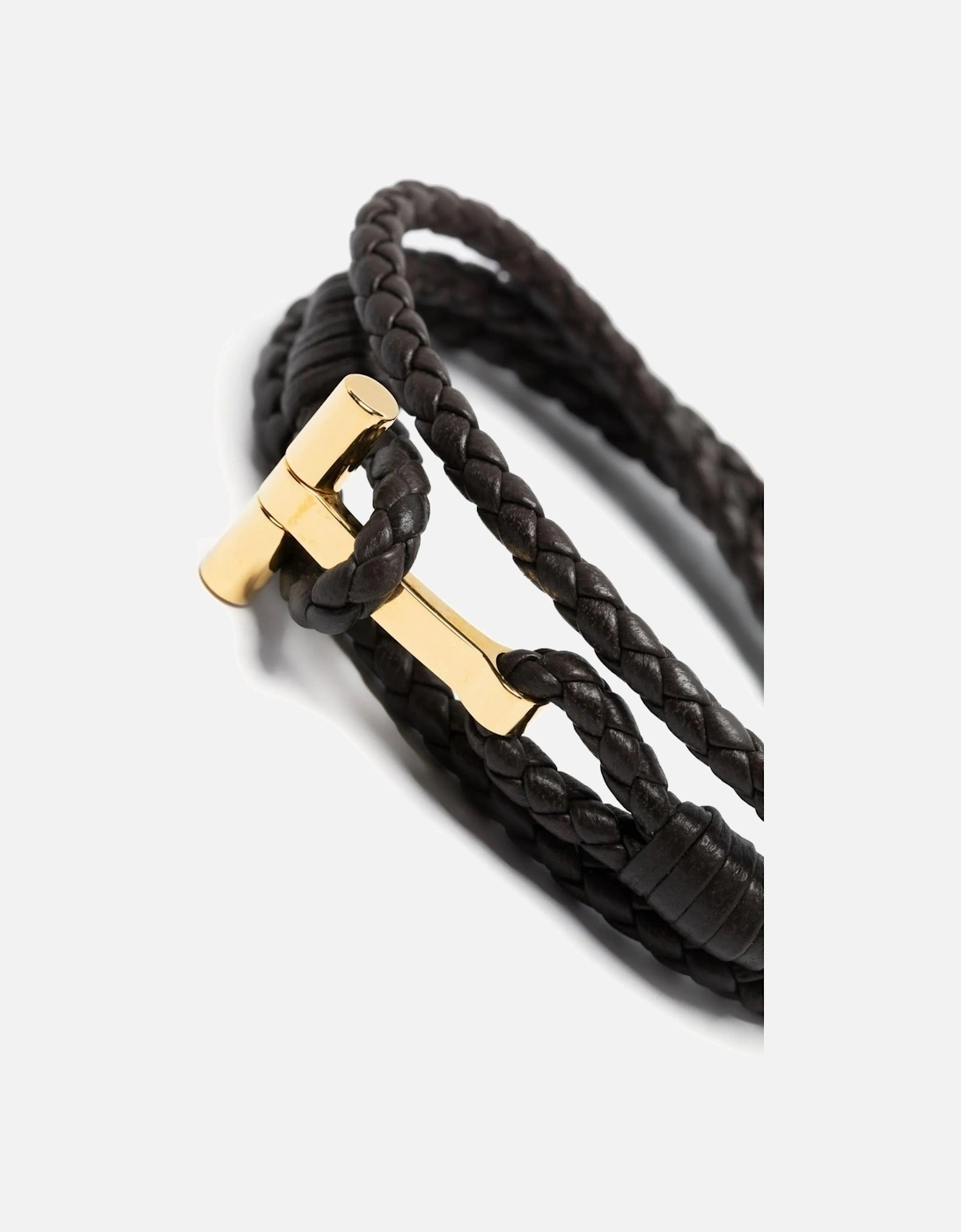 LEATHER T WRAP BRACELET