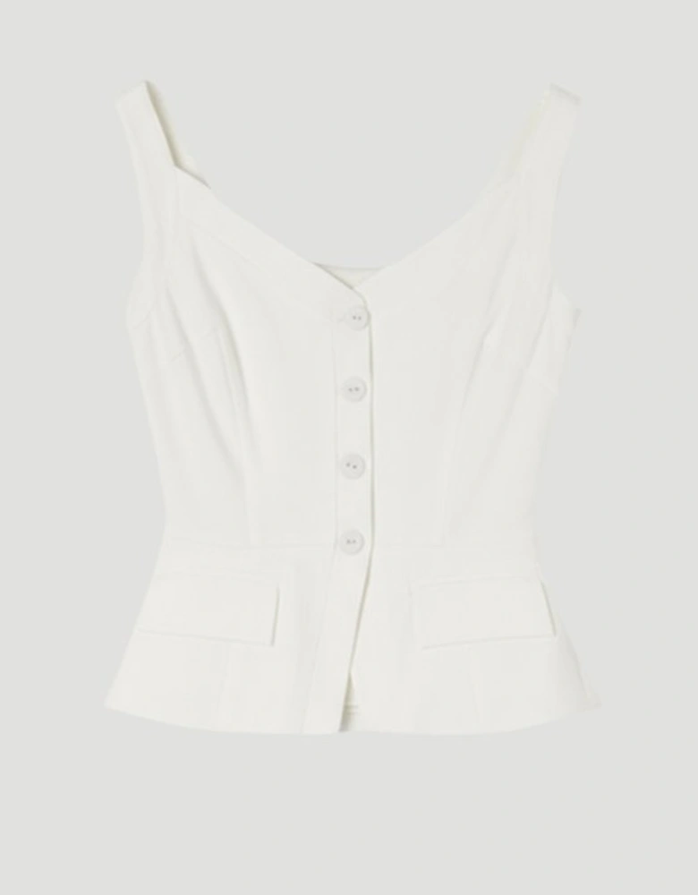 Plus Size Tailored Tux Corset Top