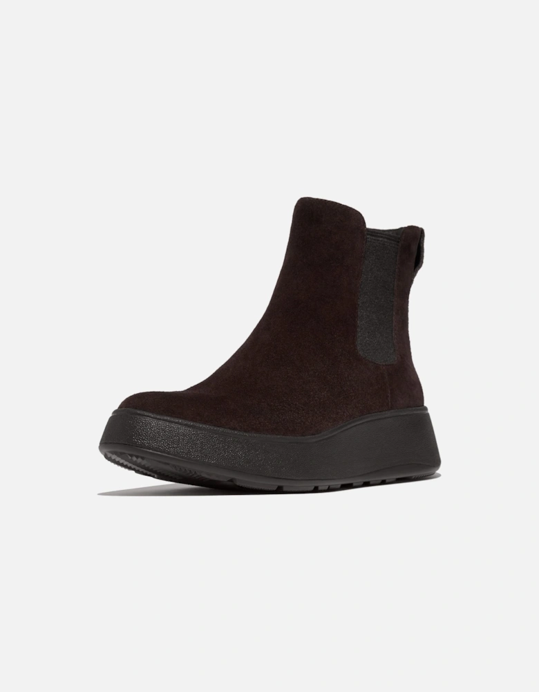 F-Mode Suede Flatform Chelsea Boots