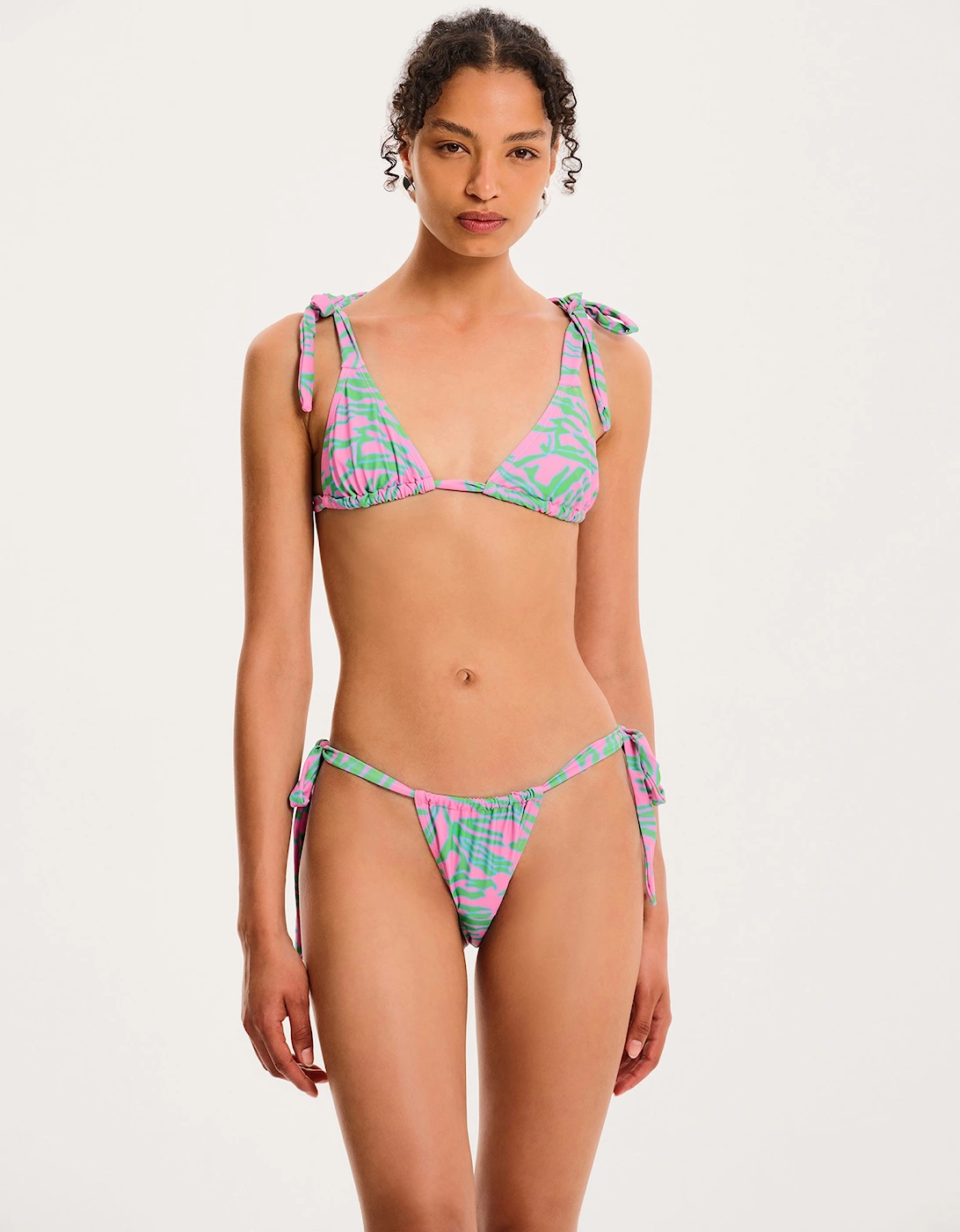 Omnes Women's Ayla Tiger Print Bikini Bottom - Size: L