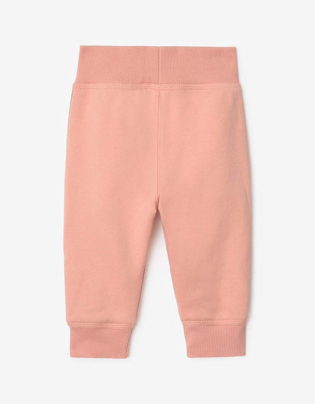 Baby Girls Mini Jackson Check Tape Joggers in Pink