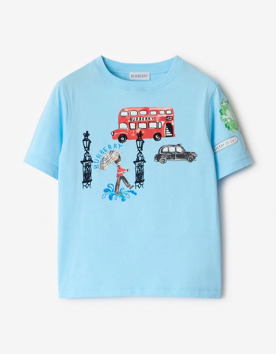 Boys Cedar London Icons T-Shirt in Blue, 5 of 4