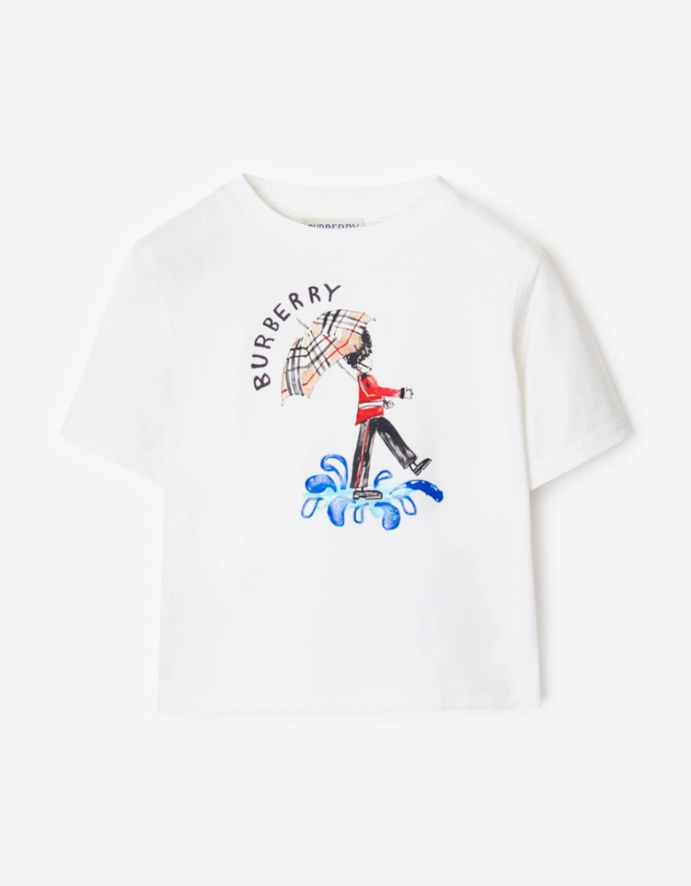 Baby Mini Cedar Soldier T-Shirt in White
