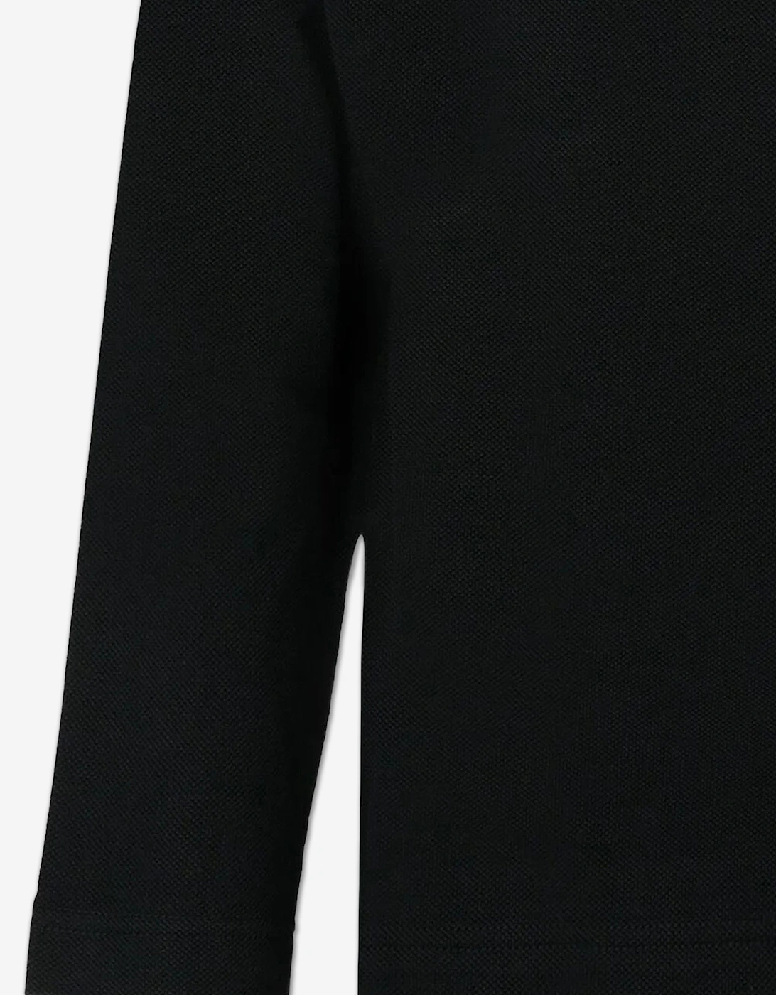 Boys Johane EKD Long Sleeve Polo Shirt in Black