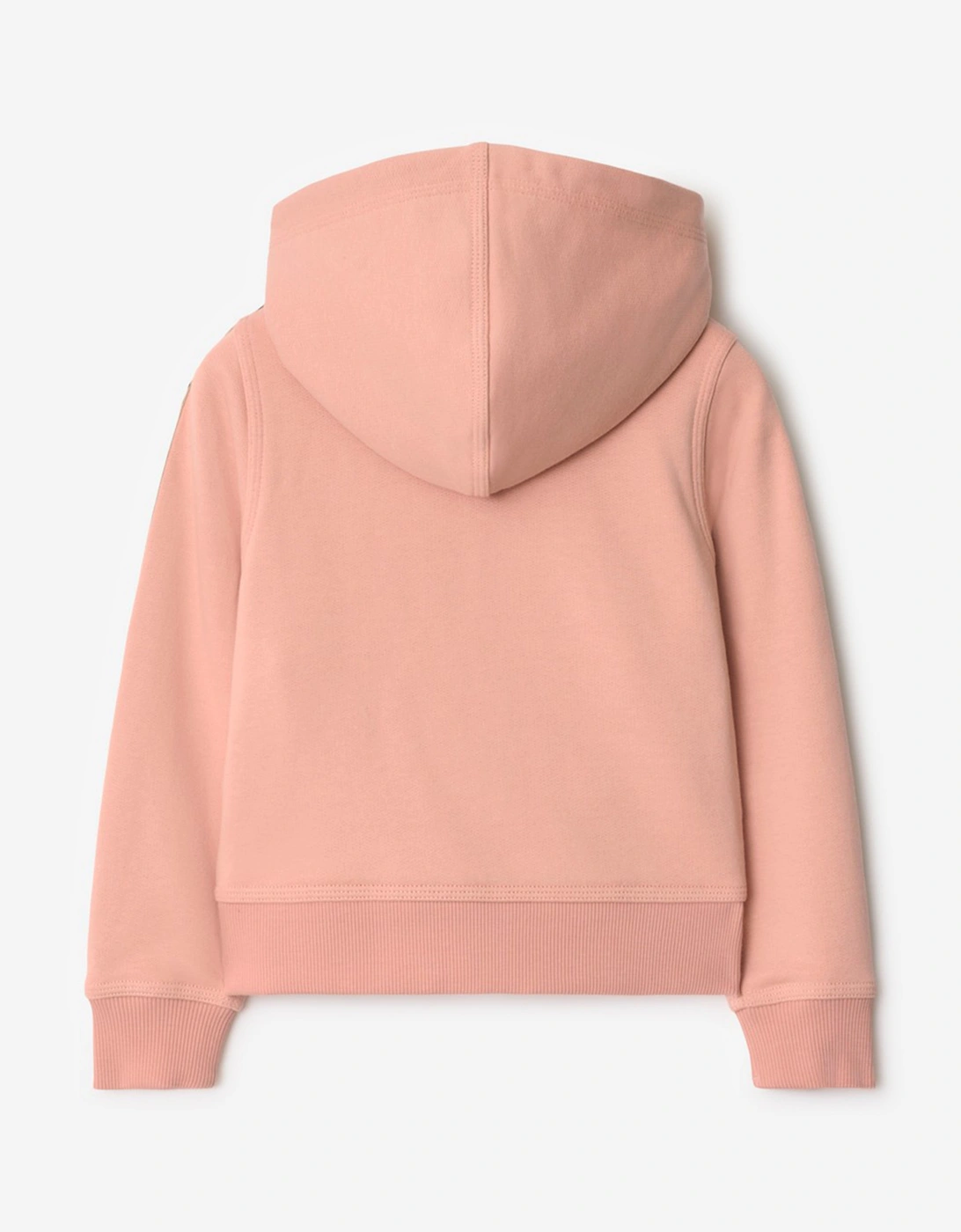 Girls Elin Check Tape Zip Up Top in Pink