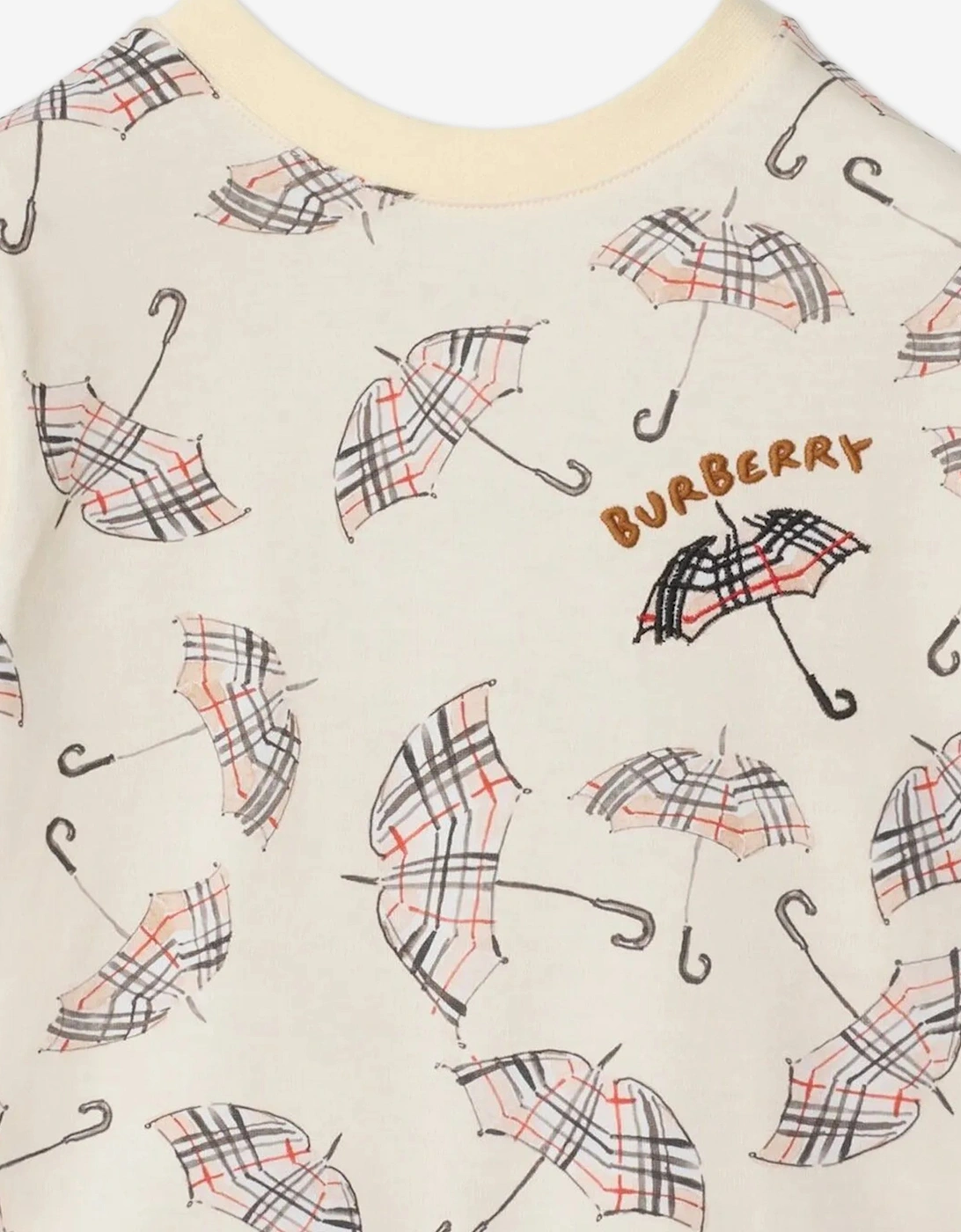 Baby Boys Mini Cedar Umbrella T-Shirt in Ivory