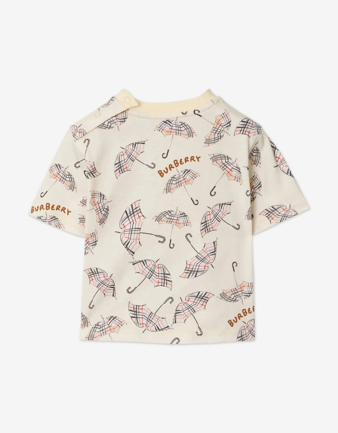 Baby Boys Mini Cedar Umbrella T-Shirt in Ivory
