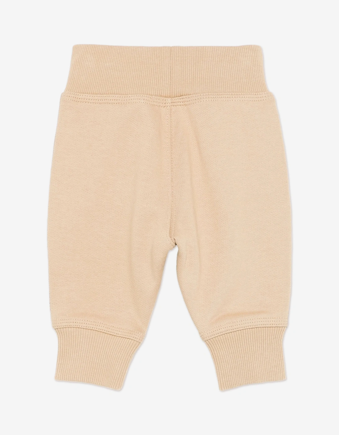 Baby Boys Mini Jackson Check Tape Joggers in Beige