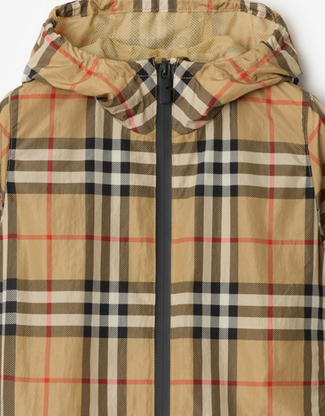 Boys Cassius Check Jacket in Beige