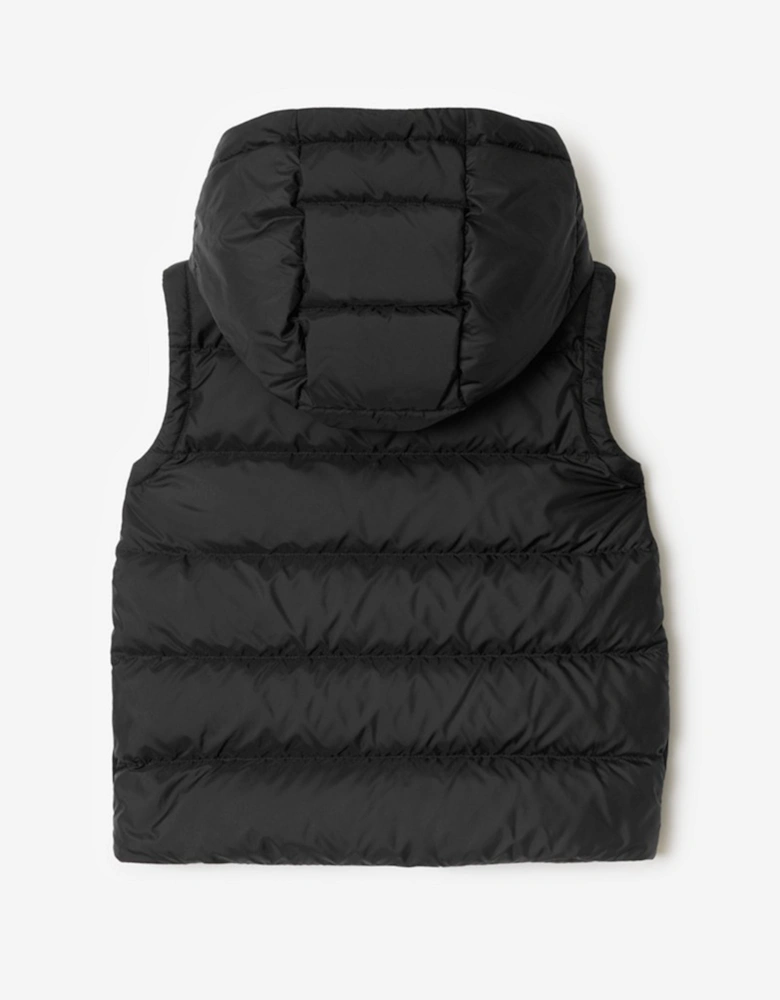 Boys Juno Padded Gilet in Black