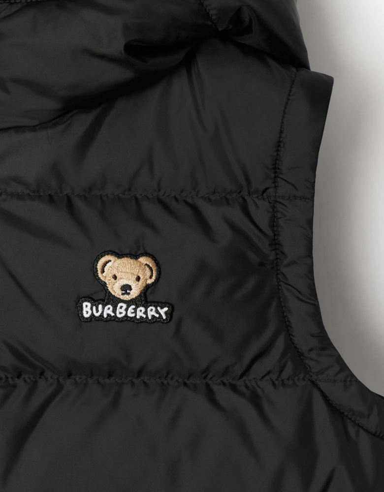 Boys Juno Padded Gilet in Black