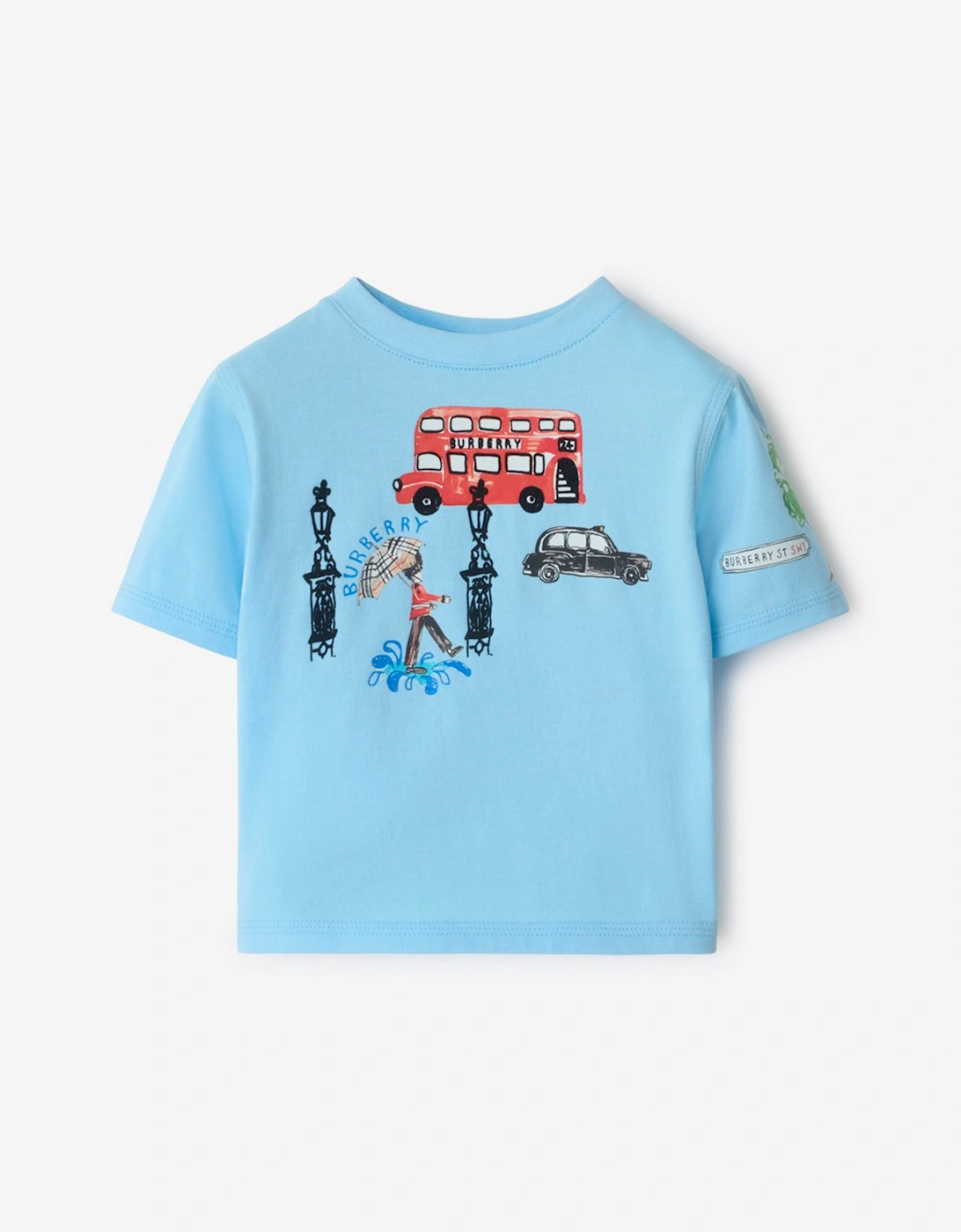Baby Boys Mini Cedar London Icons T-Shirt in Blue, 5 of 4