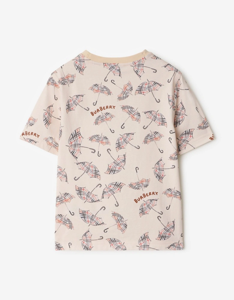 Boys Cedar Umbrella T-Shirt in Ivory