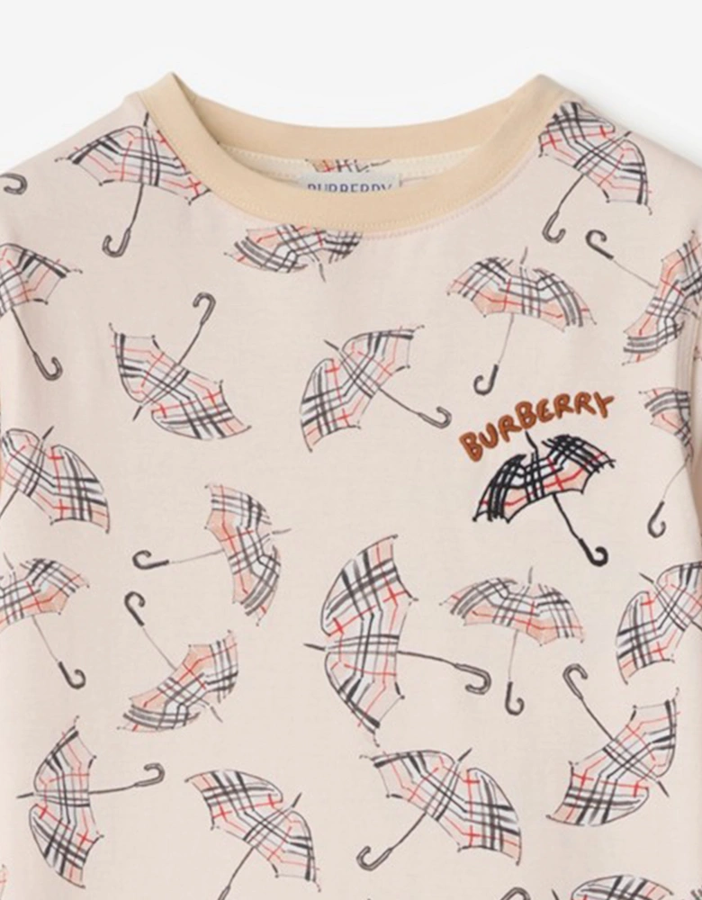 Boys Cedar Umbrella T-Shirt in Ivory