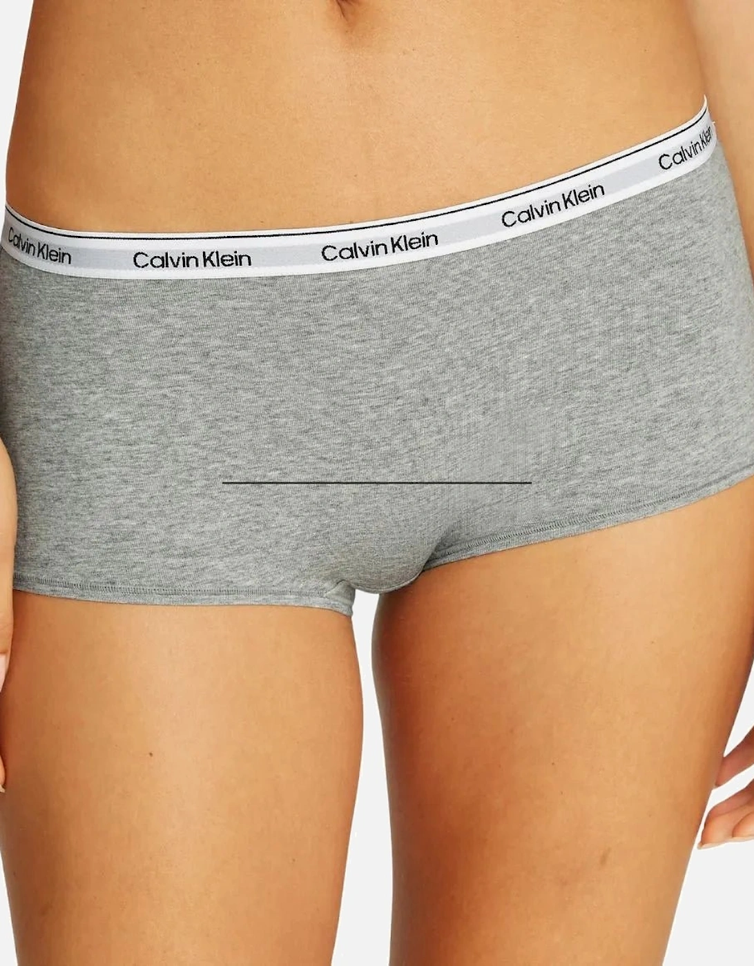 3-Pack Modern Cotton Boy Shorts, Black/White/Grey