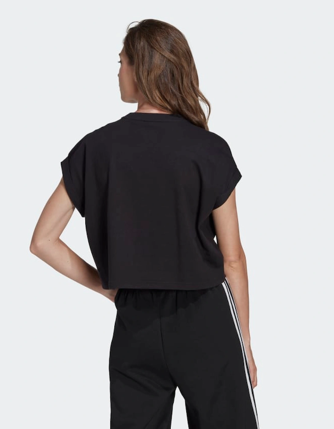 Originals Adicolor Women's Short Trefoil T-Shirt Black