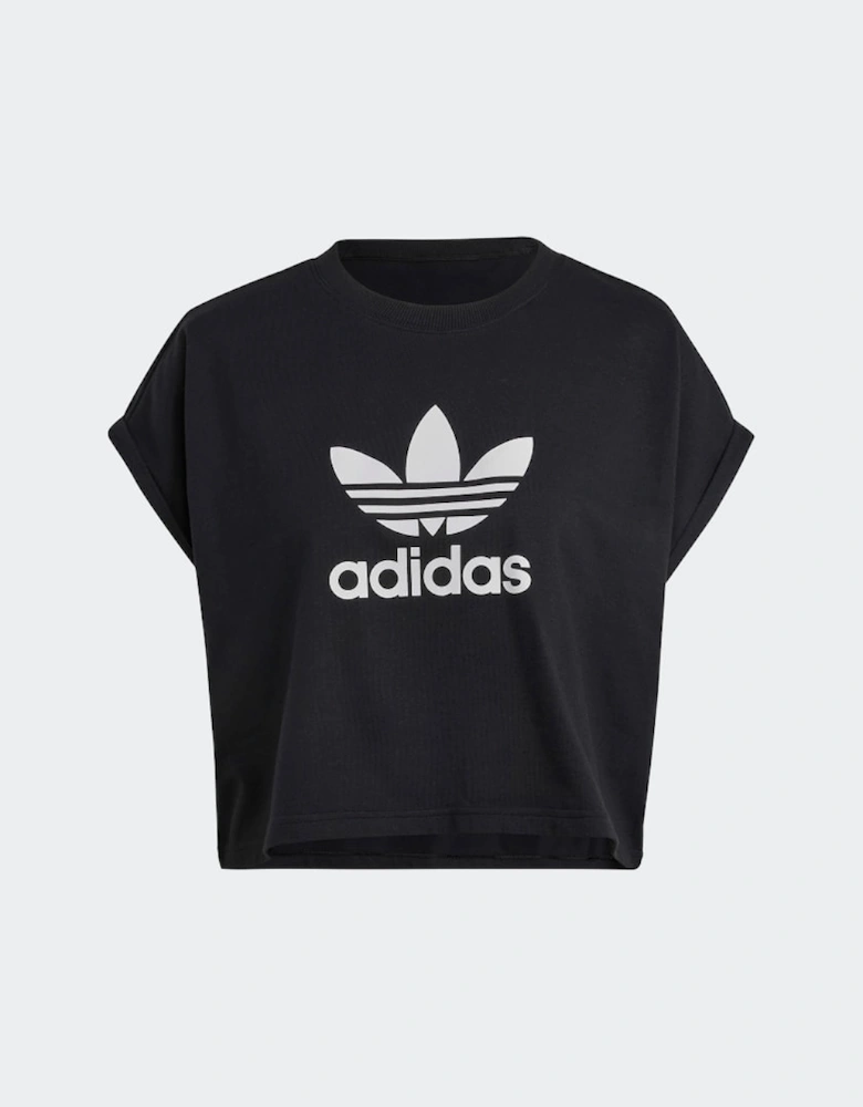 Originals Adicolor Women's Short Trefoil T-Shirt Black