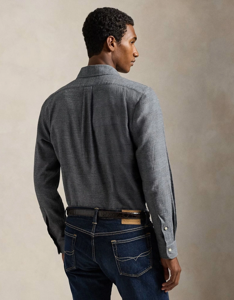 Brushed Twill Shirt 002 Grey Heather