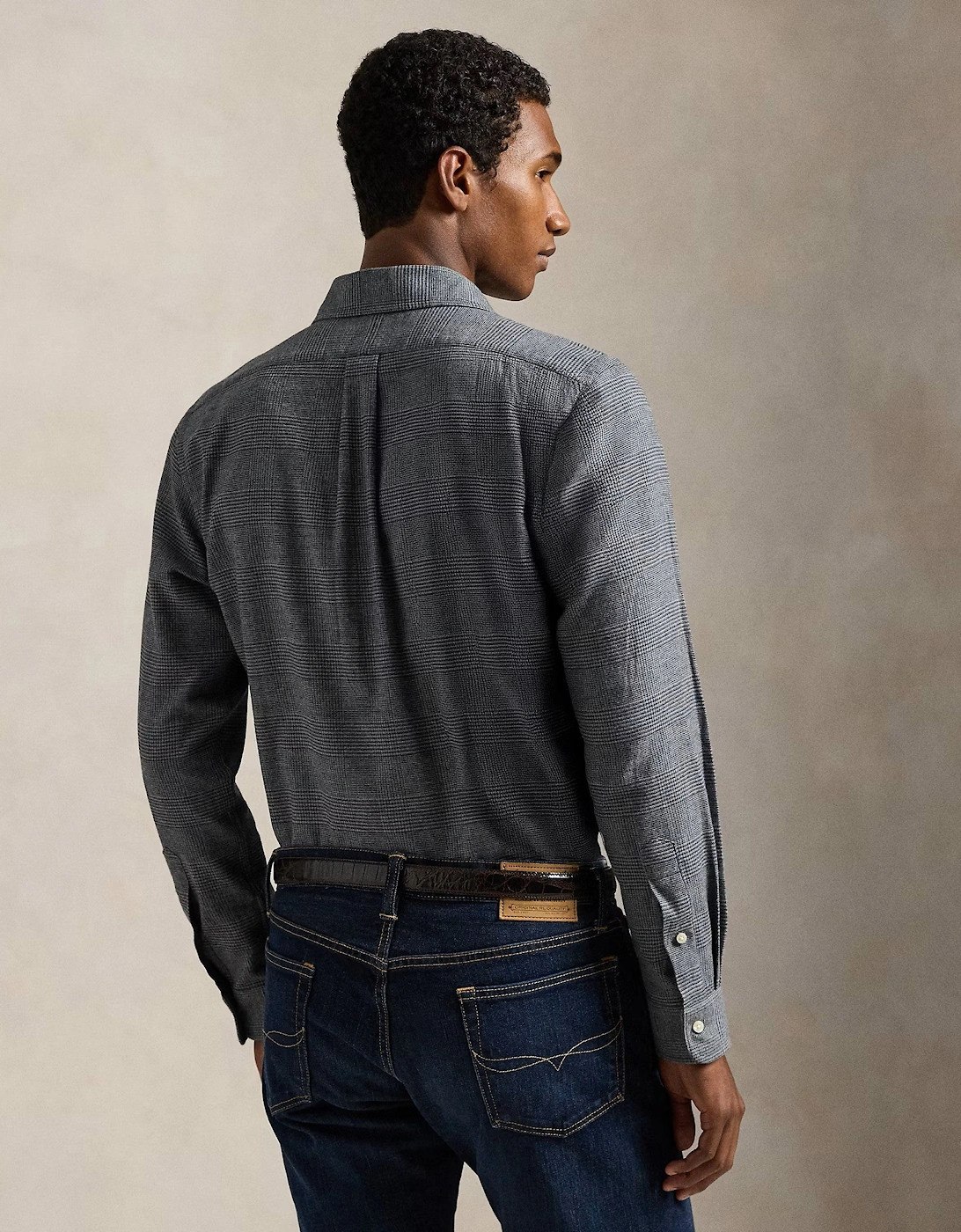 Brushed Twill Shirt 002 Grey Heather
