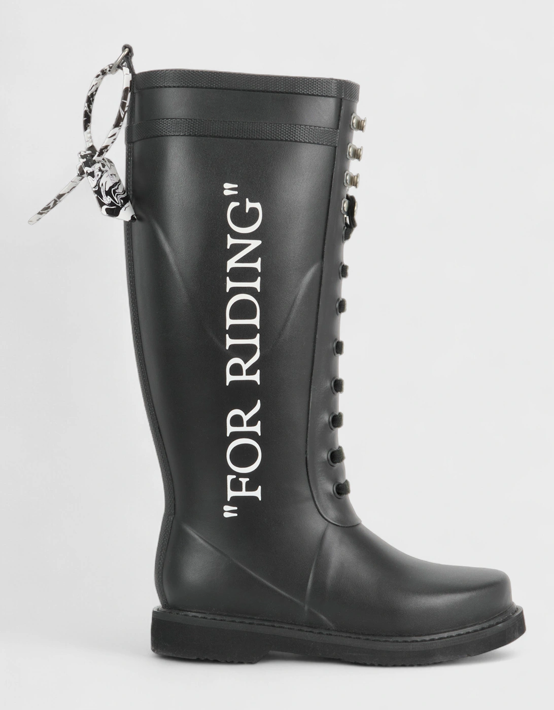 Logo Wellington Boots "For Riding" Black, 5 of 4
