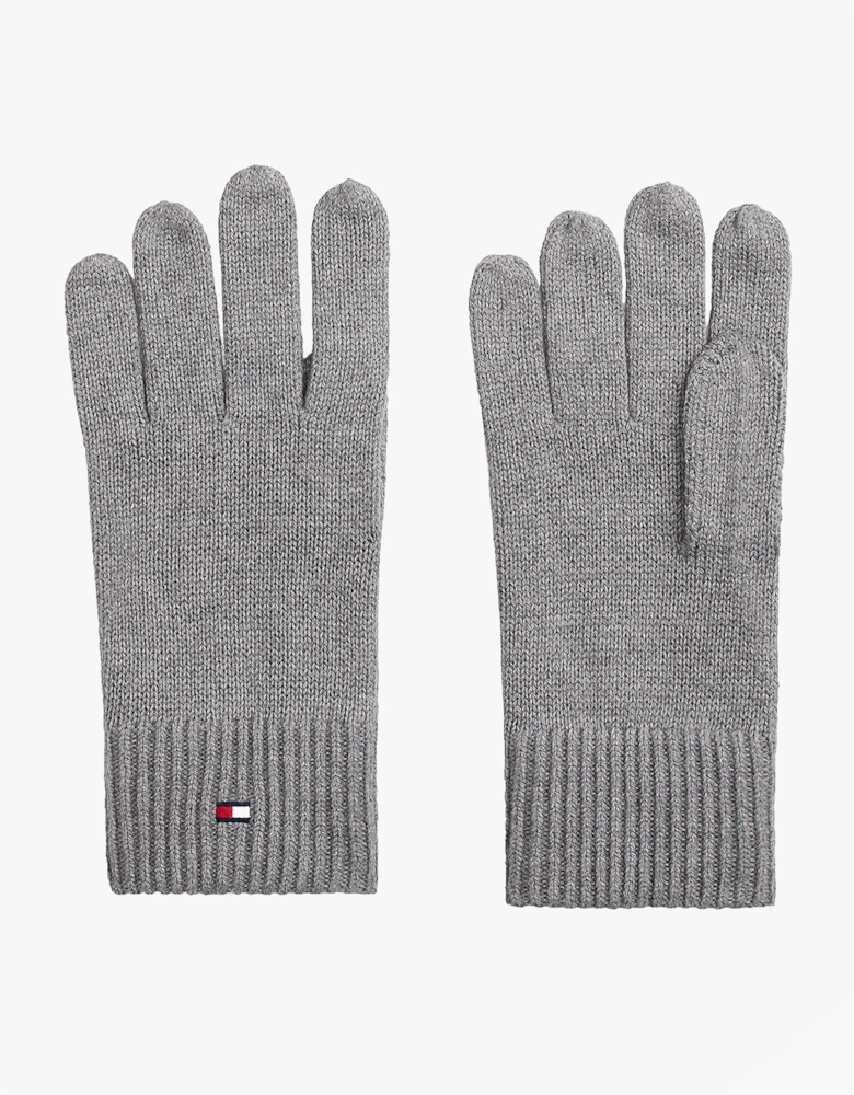 Mens Flag Embroidery Gloves With Cashmere Grey