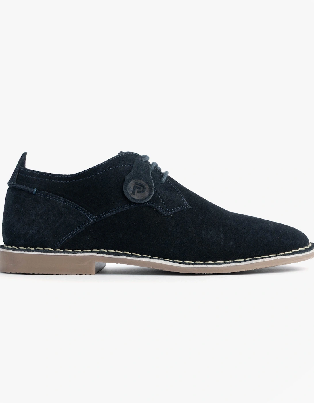 JONAS Mens Suede Desert Shoes Navy, 8 of 7