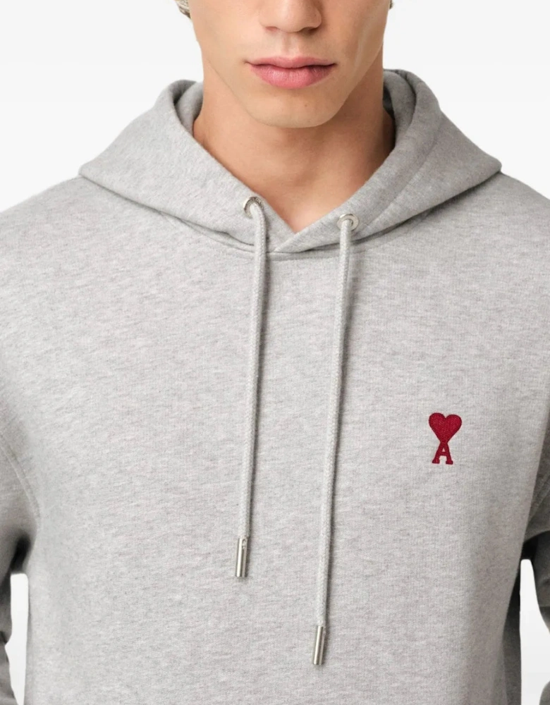 Heart Logo Hooded Sweatshirt Grey