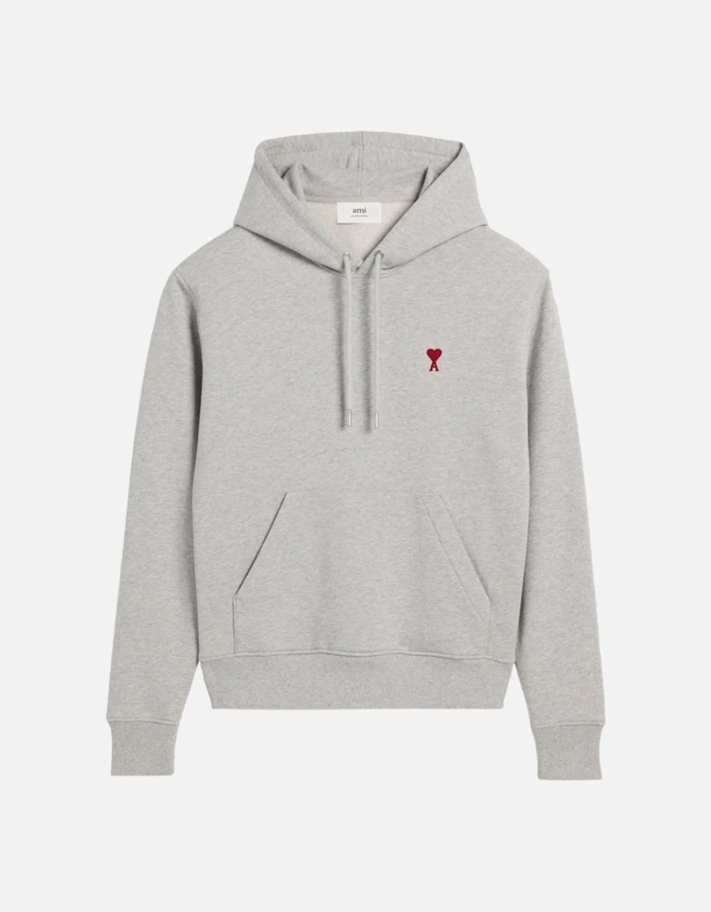 Heart Logo Hooded Sweatshirt Grey
