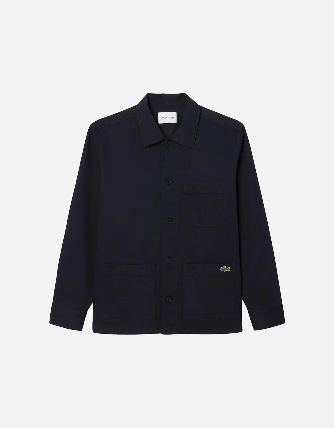 Cotton Blend Overshirt Navy, 5 of 4